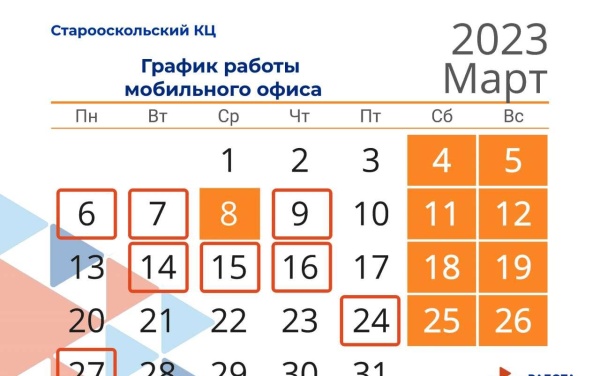 График работы Мобильного подразделения Старооскольского кадрового центра