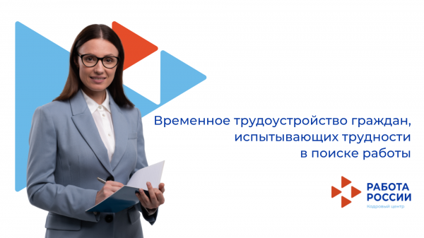 Временное трудоустройство граждан,  испытывающих трудности в поиске работы